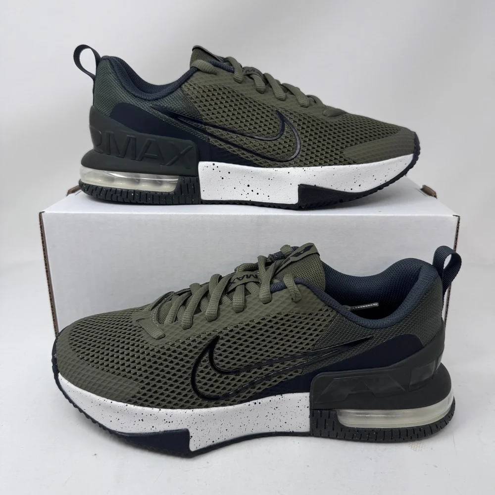 Nike Air Max Alpha Trainer 6 Medium Olive Black Sneakers FQ1833-200 Mens Sz 9